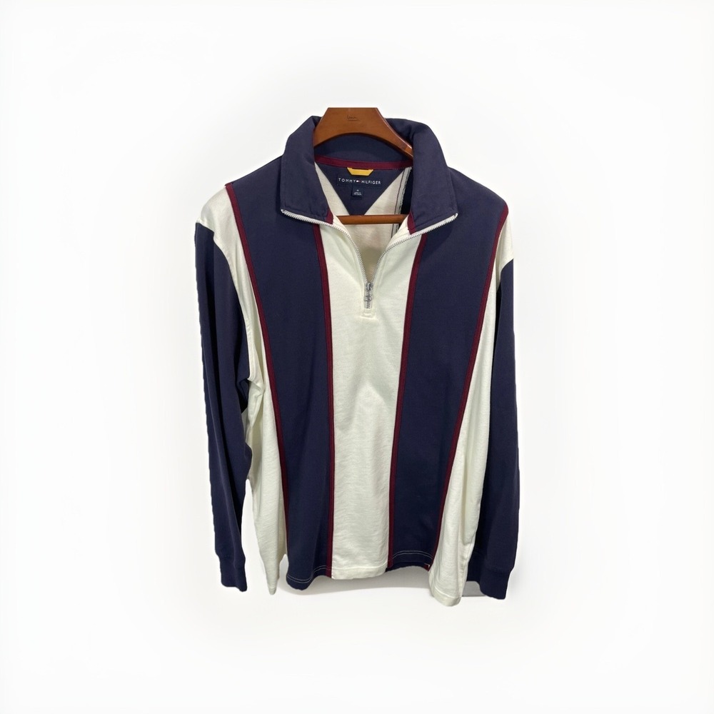 Tommy Hilfiger 1/4 Zip Mock Neck Men's pullover Size‎ Medium From 2005